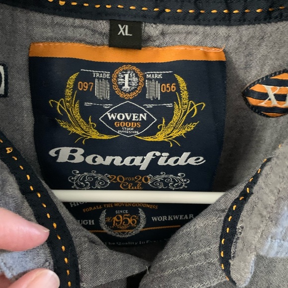 Bonafide Mens Button Up - Picture 3 of 6